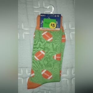 Green and Orange Football Socks